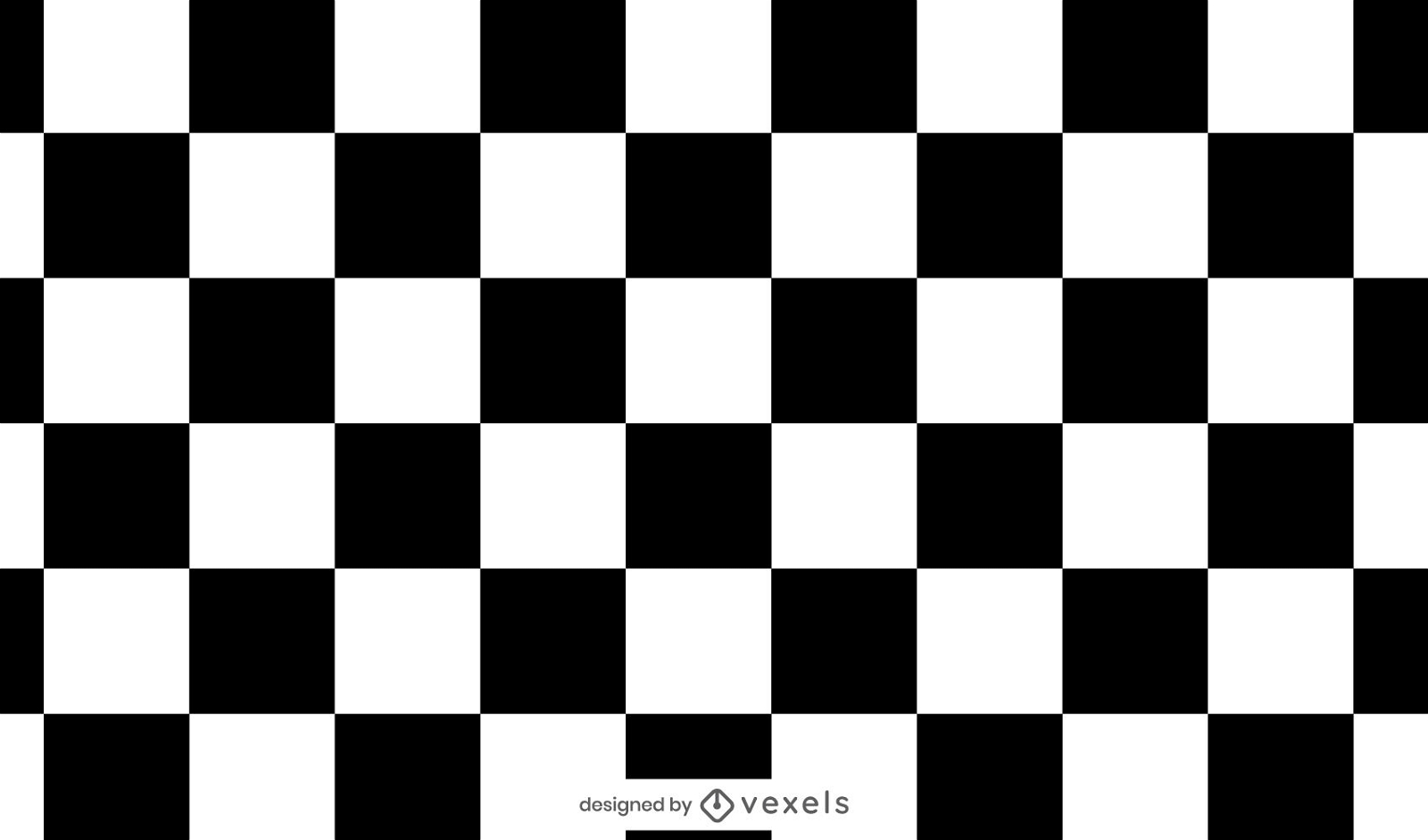 Diseño de patrón de tablero de ajedrez en blanco y negro