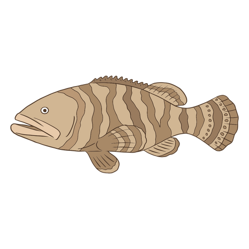 Ilustração de peixe marrom Desenho PNG