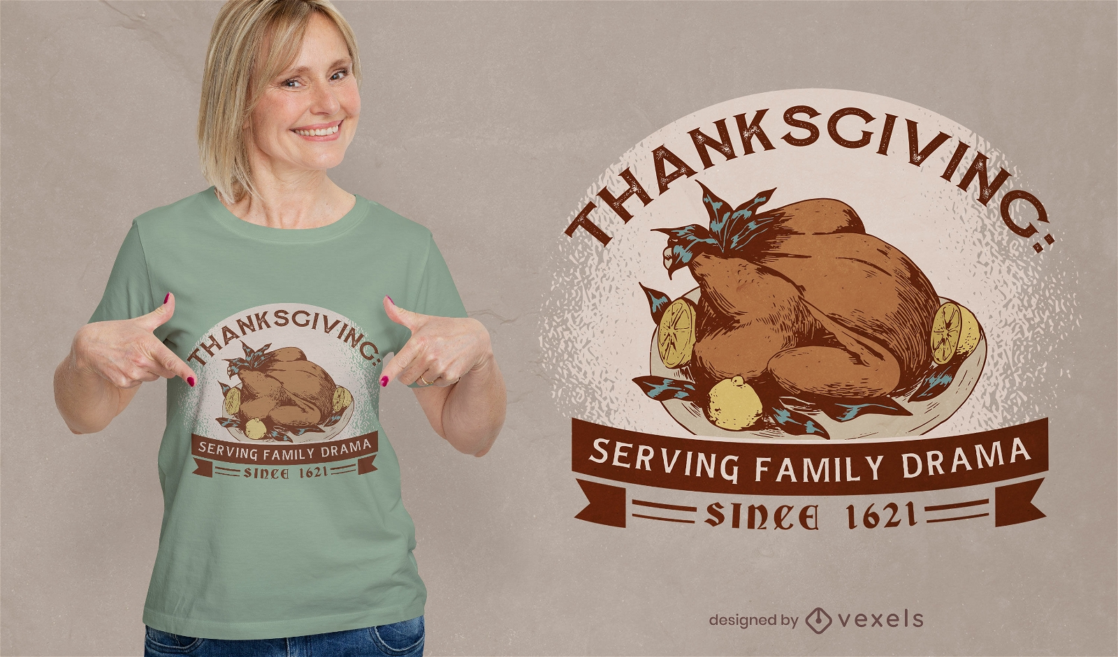 Anti-thanksgiving funny t-shirt design