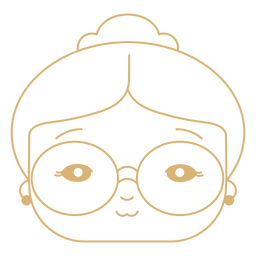 Asiatische Frau Claus Emoji PNG-Design