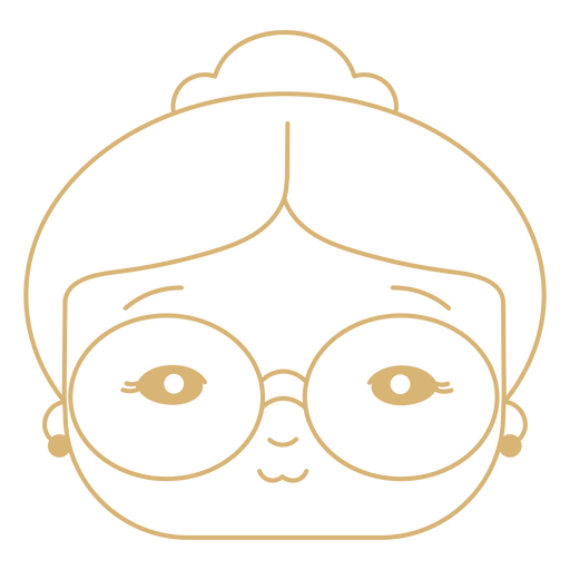 Asian Mrs Claus Emoji PNG Design