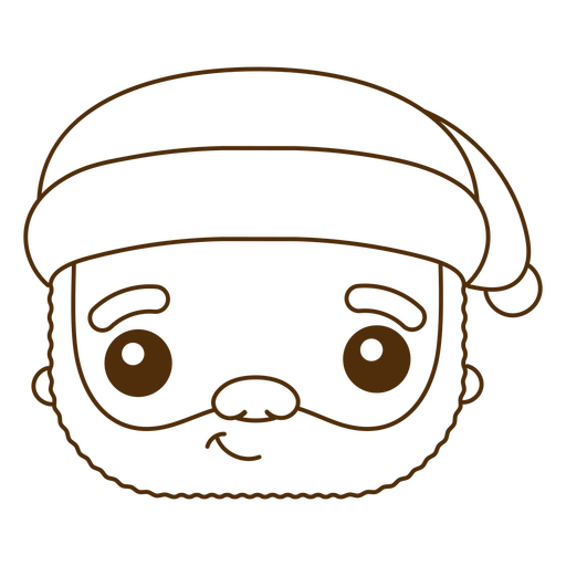 Emoji de Natal de férias de Papai Noel Desenho PNG