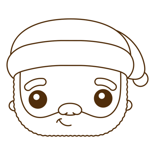 Weihnachtsmann-Weihnachts-Emoji PNG-Design