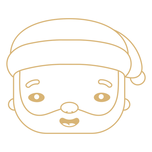 Asiatischer Weihnachtsmann Emoji PNG-Design