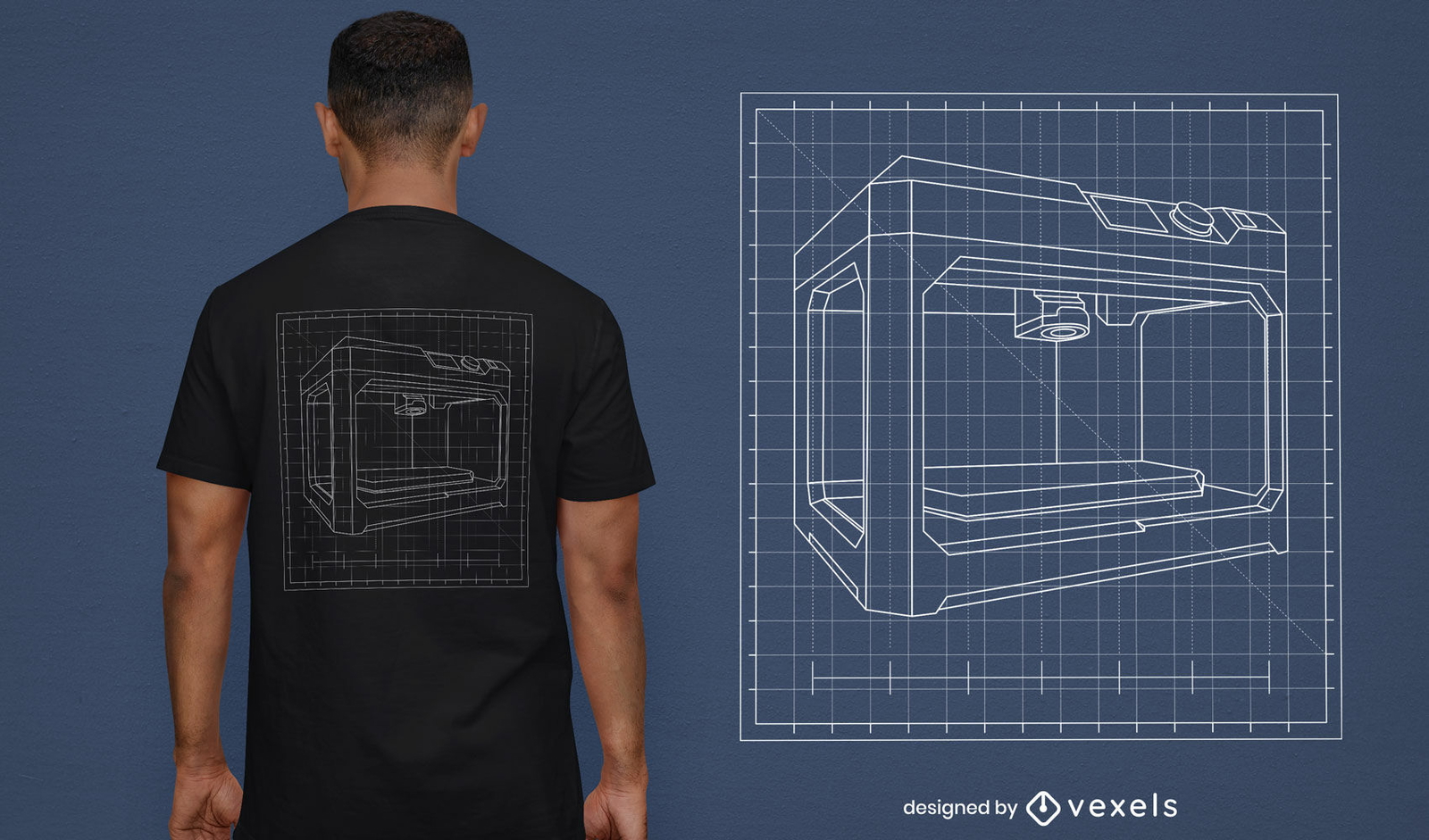 ANFRAGE 3D-Drucker-T-Shirt-Design