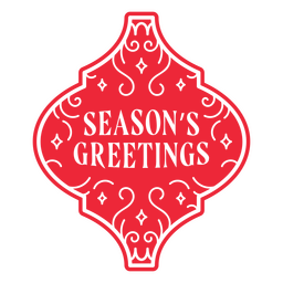 Grußzitat der Weihnachtsschmucksaison ausgeschnitten PNG-Design