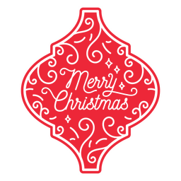 Christmas ornaments merry Christmas cut out PNG Design