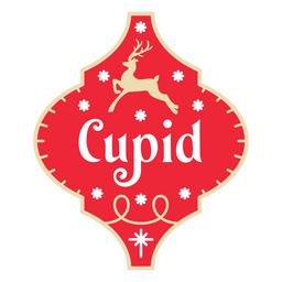 Christmas ornaments Cupid cut out PNG Design