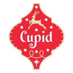 Enfeites de Natal Cupido cortados Desenho PNG
