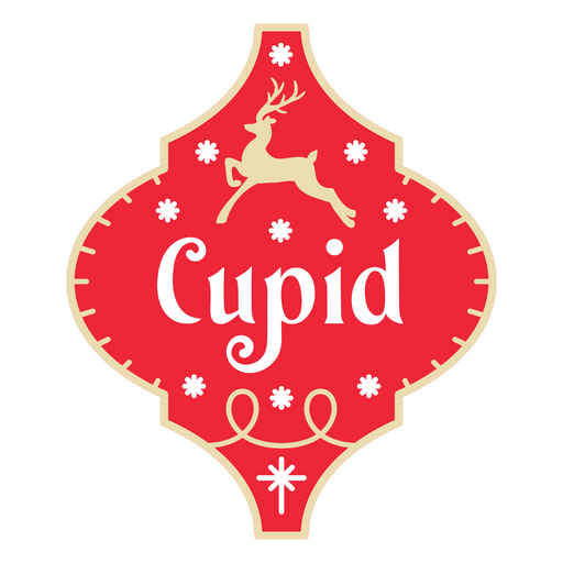Christmas ornaments Cupid cut out