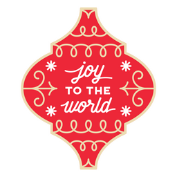 Christmas ornaments joy to the world quote cut out PNG Design Transparent PNG