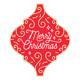 Adornos navideños diseño de letras feliz Navidad Diseño PNG