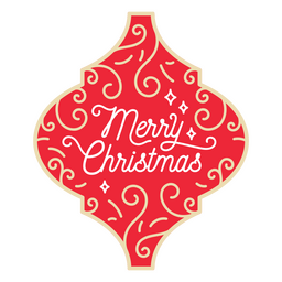 Christmas ornaments merry Christmas lettering design PNG Design Transparent PNG