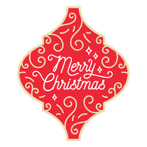 Adornos navideños diseño de letras feliz Navidad Diseño PNG