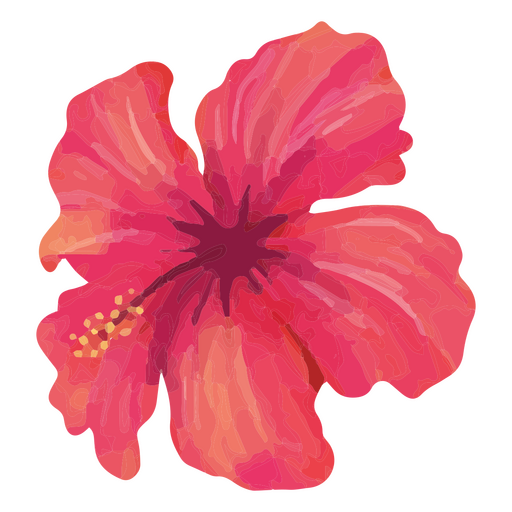 Design Png E Svg De Aquarela De Design Floral De Hibisco Rosa Para Camisetas 3167