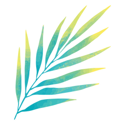 Light blue leaves watercolor PNG Design Transparent PNG