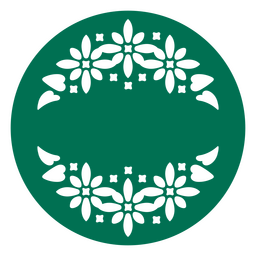 enfeite de flores de natal Desenho PNG