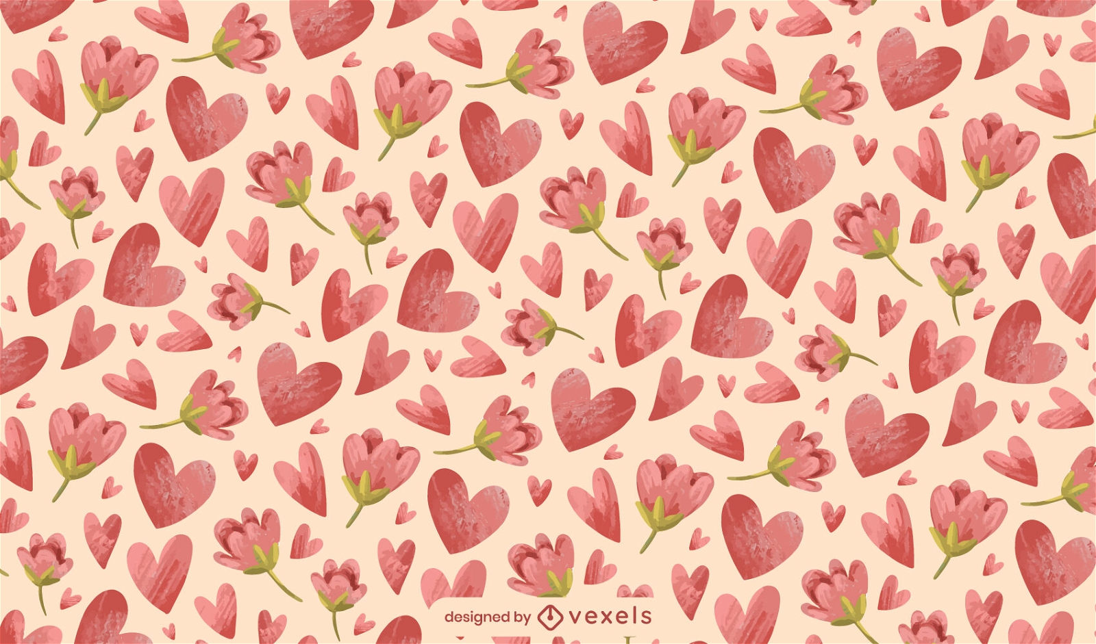 Beautiful Valentine's day pattern design