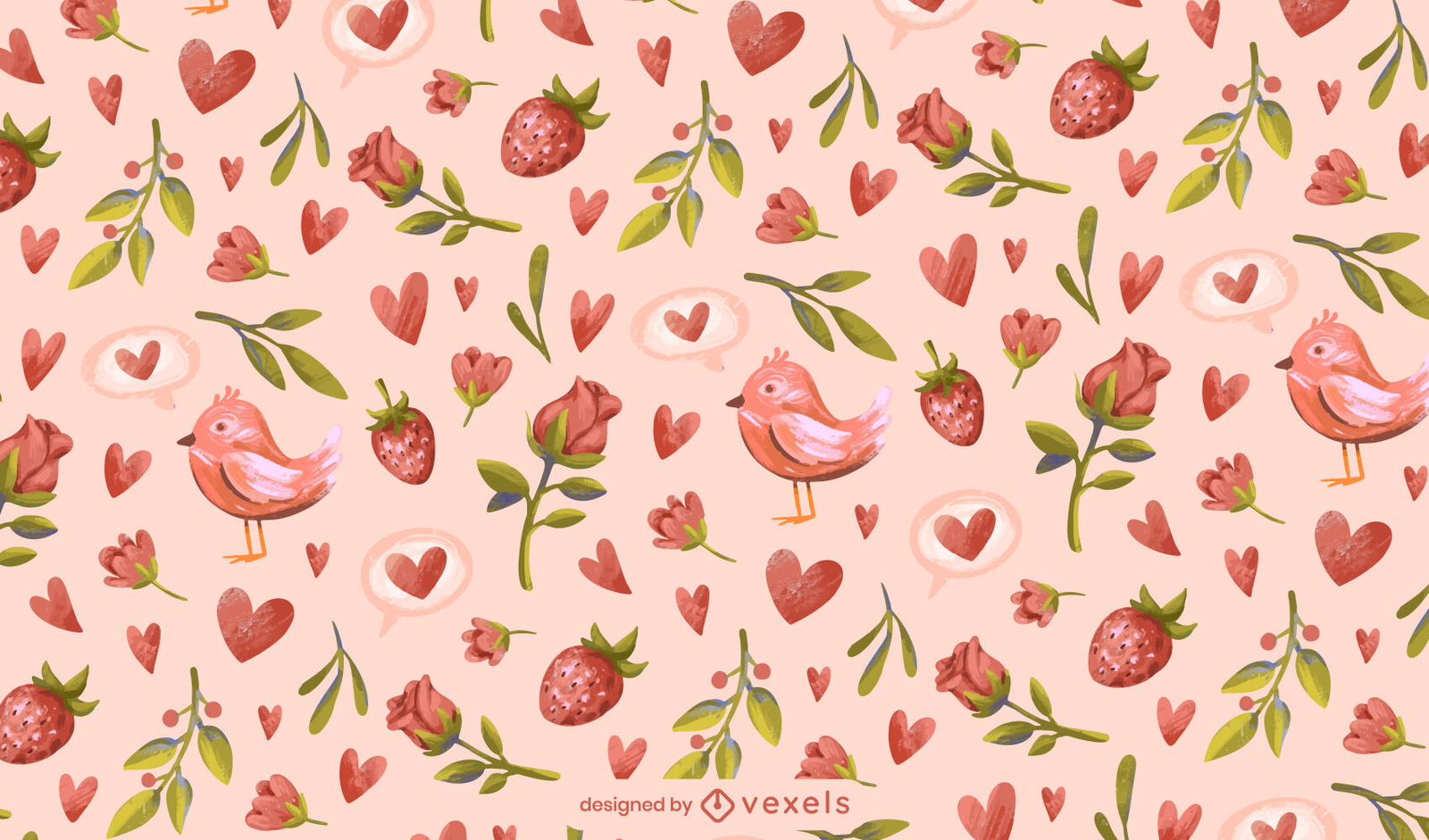 Lovely Valentine's day pattern design