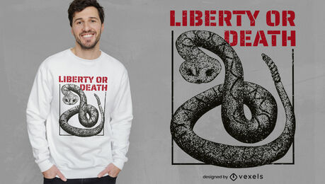 Rattlesnake dangerous animal t-shirt design