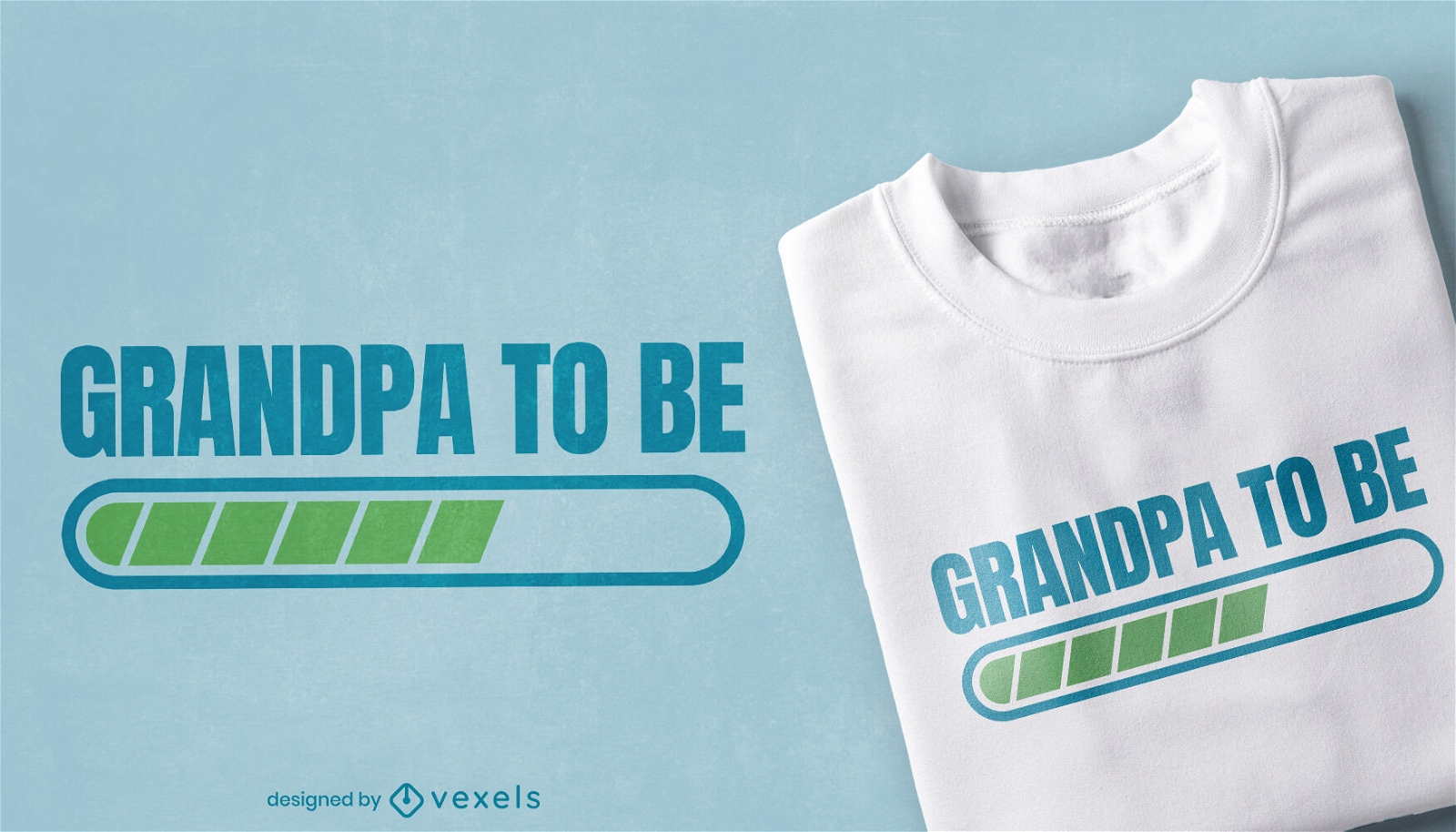 Diseño de camiseta de la barra de carga del abuelo futuro