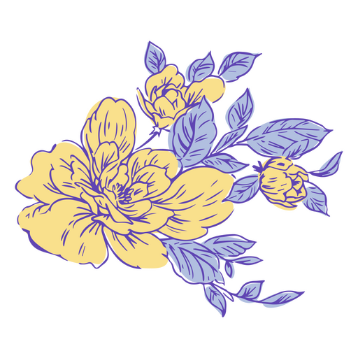 Plant nature floral icon PNG Design
