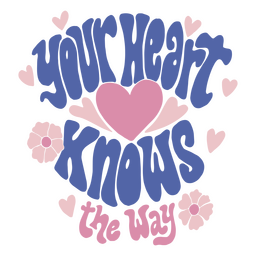 Heart love quote badge PNG Design