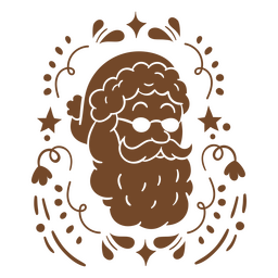 óculos de sol recortados de papai noel Desenho PNG