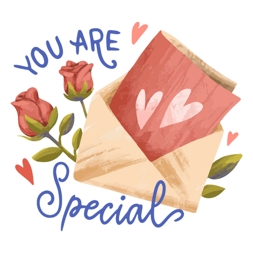 Valentine's day card badge PNG Design