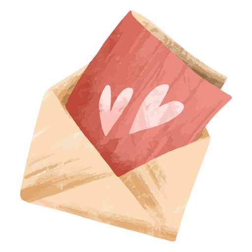 Valentine's day letter icon PNG Design