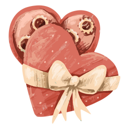 Valentine's day chocolate heart icon PNG Design Transparent PNG