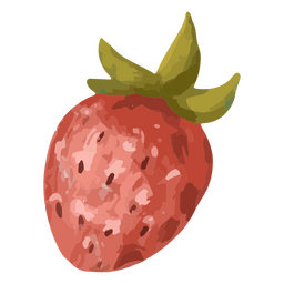 Valentine's day strawberry icon PNG Design