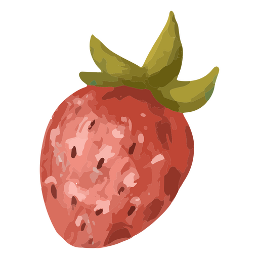 Valentine's day strawberry icon PNG Design