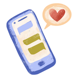 Valentine's day cellphone icon PNG Design Transparent PNG
