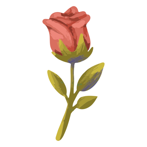 Icono de rosa del día de san valentín Diseño PNG