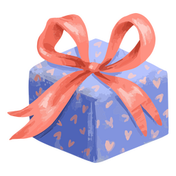 ícone de presente de dia dos namorados Desenho PNG