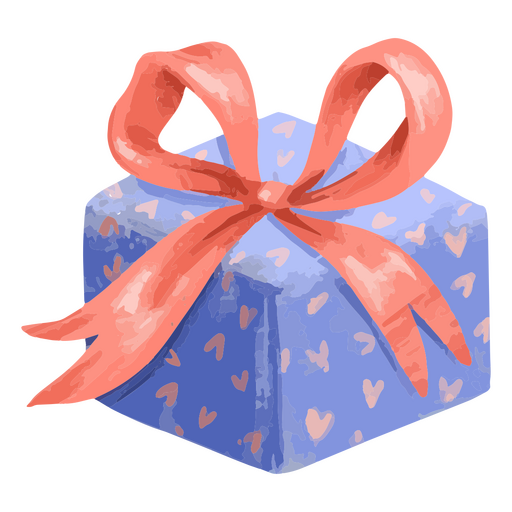 Icono de regalo de San Valentín Diseño PNG