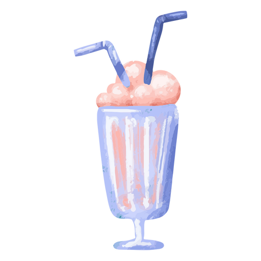 ícone de milk-shake de dia dos namorados