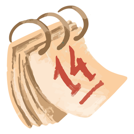 Valentine's day calendar icon PNG Design