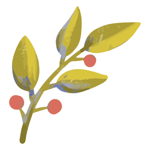 Icono de hojas de San Valentín Diseño PNG