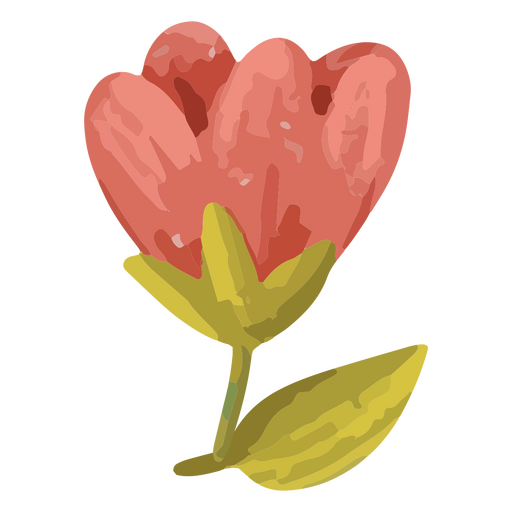 icono de la flor del día de san valentín Diseño PNG