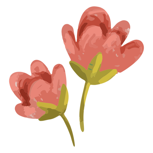 Icono de flores de San Valentín Diseño PNG