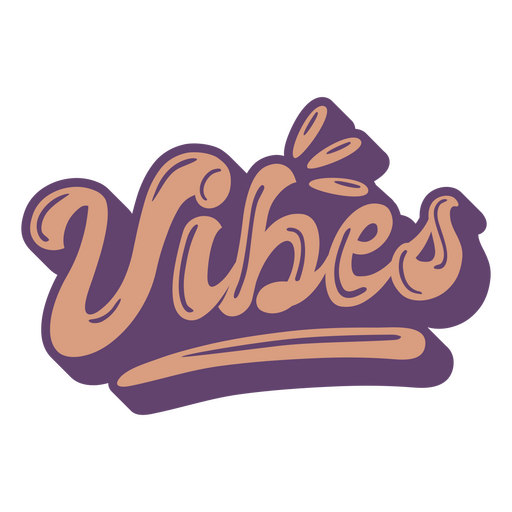 Vibes word lettering