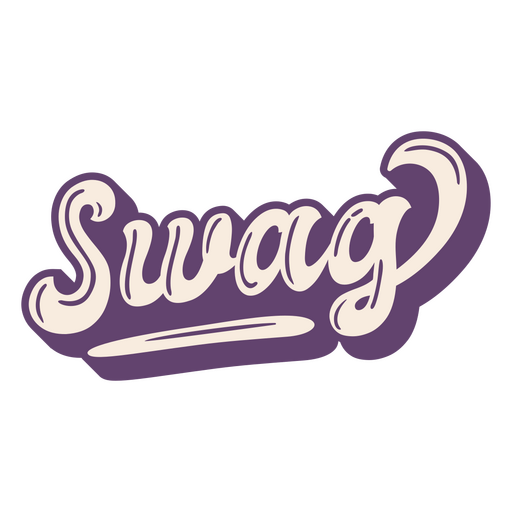 Swag Retro Lettering PNG Design