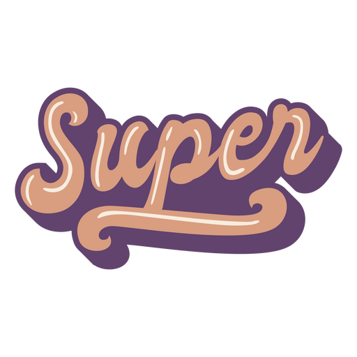 Letras super retrô Desenho PNG