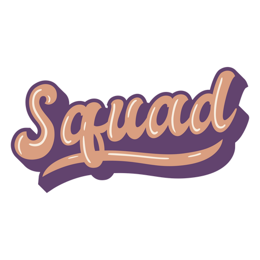 Popular words squad  PNG Design