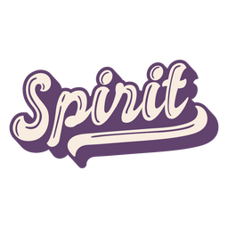 Beliebte Worte Spirit Schriftzug PNG-Design