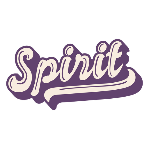 Popular words spirit lettering