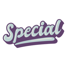 Beliebte Wörter spezielle Beschriftung PNG-Design