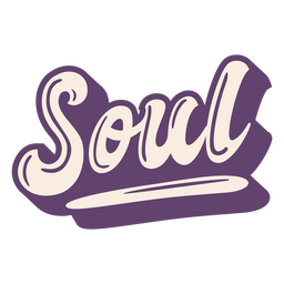 Beliebte Worte Seelenschrift PNG-Design